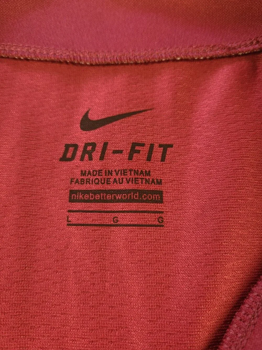 Nike Shirt Men's L Red & White